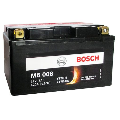 Bosch YT7B-4/YT7B-BS 12V 7Ah 120A AGM bal+ motorkerékpár akkumulátor - 507901