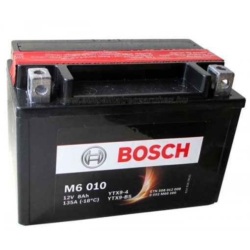 Bosch YTX9-4/YTX9-BS 12V 8Ah 135A AGM bal+ motorkerékpár akkumulátor - 508012008