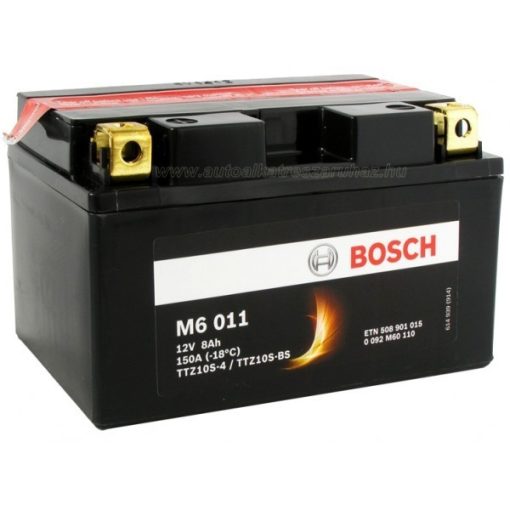Bosch TTZ10S-4/TTZ10S-BS 12V 8Ah 150A AGM bal+ motorkerékpár akkumulátor - 508901015
