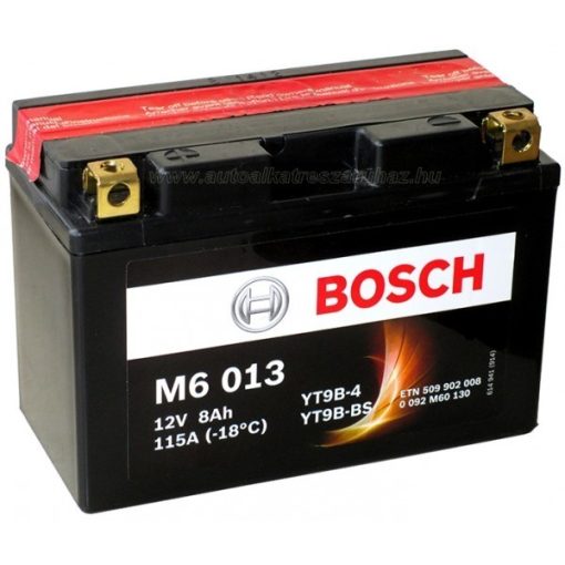 Bosch YT9B-4/YT9B-BS 12V 8Ah 115A AGM bal+ motorkerékpár akkumulátor - 509902008