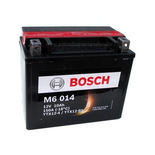 Bosch YTX12-4/YTX12-BS 12V 10Ah 150A AGM bal+ motorkerékpár akkumulátor - 510012009