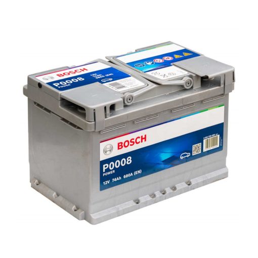 Bosch Power 12V 74ah 680A jobb+ autó akkumulátor (0092P00080)