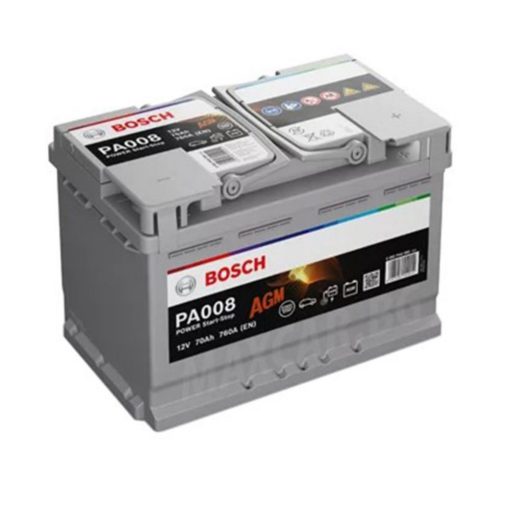 Bosch Power AGM 12V 70ah 760A Jobb+ autó akkumulátor (0092PA0080)