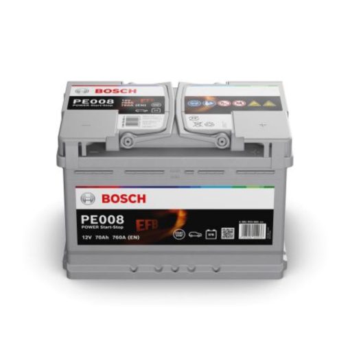 Bosch Power EFB 12V 70ah 760A Jobb+ autó akkumulátor (0092PE0080)