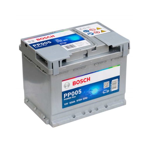 Bosch Power Plus 12V 63ah 610A jobb+ autó akkumulátor (0092PP0050)
