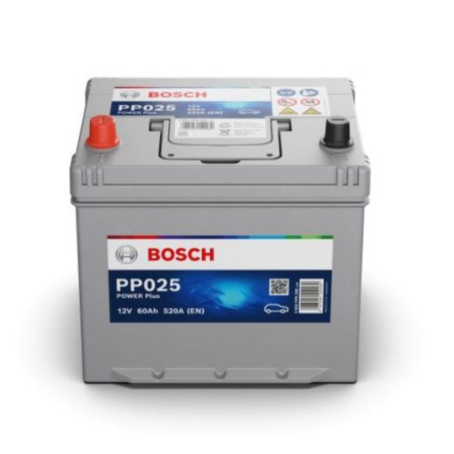 Bosch Power Plus 12V 60ah 520A bal+ autó akkumulátor (0092PP0250)