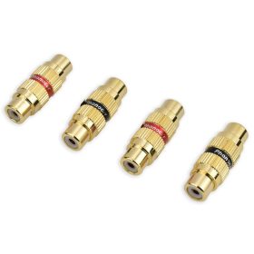   Phonocar 046702 RCA toldó aljzat-aljzat, 4 db-os csomag, univerzális koaxiális csatlakozó