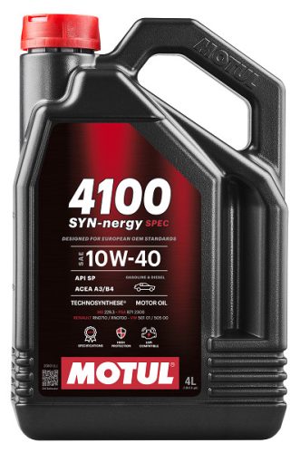 MOTUL 4100 SYN-nergy Spec 10W-40 4L olaj - 112891