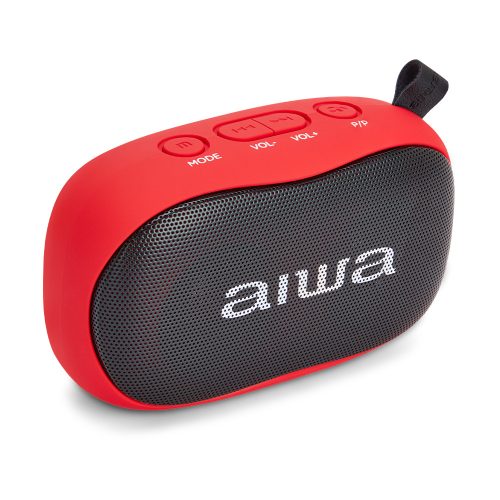 Aiwa BS-110RD Hordozható Bluetooth hangszóró piros színben