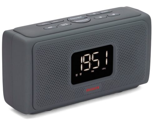 Aiwa CRU-80BT Asztali óra, Bluetooth funkcióval, fekete színben