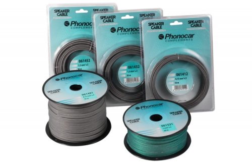 Phonocar 061461 hangszóró kábel 2x3qmm, szürke szín