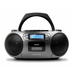   Aiwa BBTC-550MG hordozható audio készülék, ezüstszürke színben