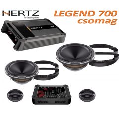   Hertz Legend 700 csomag ML Power 4,  4/3/2 csatornás erősítő + Mille Legend MLK 700.3 hangszórókészlet