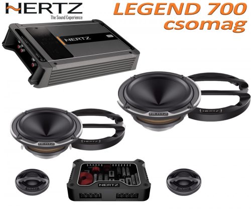 Hertz Legend 700 csomag ML Power 4,  4/3/2 csatornás erősítő + Mille Legend MLK 700.3 hangszórókészlet