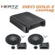 Hertz Dieci Gold 2 csomag HCP 2 erősítő + DPK 165.3 special Gold edition hangszórószett