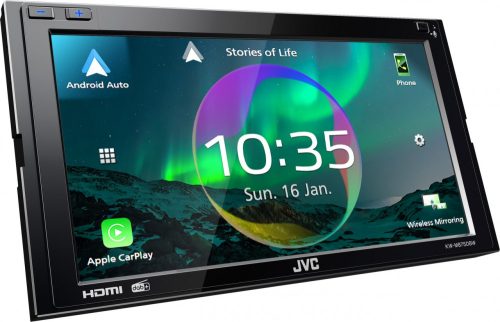 JVC KW-M875DBW 2 DIN méretű érintőképernyős multimédia DAB+ rádióvevővel