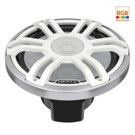   Hertz HMS 12 S4-LD-SW Vízálló hajós/motor/powersport 30cm-es LED-es mélynyomó fehér színben