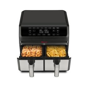   Girmi FG22 ECOFRIT BIS Forrólevegős sütő két étel egyidejű készítéséhez, sok extra szolgáltatással