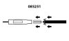 Phonocar 085251 DIN antenna csatlakozó APA véggel