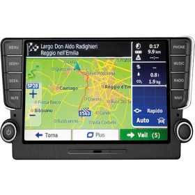   Phonocar VM106 Professzionális 2 DIN 8" multimédiás autós központ GPS-szel, érintőképernyővel, Golf 7-hez