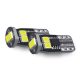 Phonocar 07710 Professzionális LED izzó W3W/W5W T10, 2,6W, 6000K, IP65, tiszta fehér fény, autós CAN BUS kompatibilitás