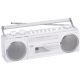 Trevi RR501 Hordozható kazettás rádió és MP3/USB lejátszó, Bluetooth funkcióval - fehér