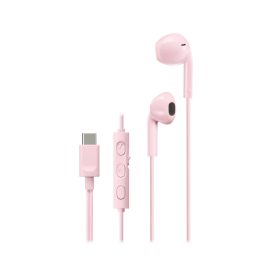   JVC HA-FR17UCPU USB-C fülhallgató a kompromisszummentes hangzásért mikrofonnal és vezérlővel, pink, rózsaszínű