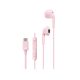 JVC HA-FR17UCPU USB-C fülhallgató a kompromisszummentes hangzásért mikrofonnal és vezérlővel, pink, rózsaszínű