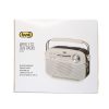 Trevi RA 7F50 BT Hordozható vintage napelemes rádió, Bluetooth-tal, USB és SD kártya bemenettel krémfehér színben 