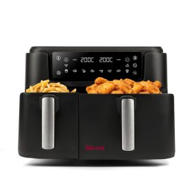   Girmi FG26 Ecofrit Bis forrólevegős sütő, dupla kosárral, 2400W, digitális kijelzővel