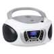 Trevi CMP 510 DAB Hordozható Sztereó Boombox CD-lejátszó, DAB/DAB+, FM rádióval, AUX és USB bemenettel, fehér szín