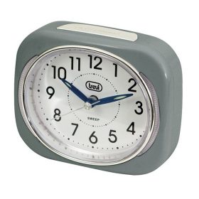   Trevi SL 3040 LED háttérvilágítású ébresztőóra , csendes SWEEP mechanika, fokozatos ébresztés, szürke színben