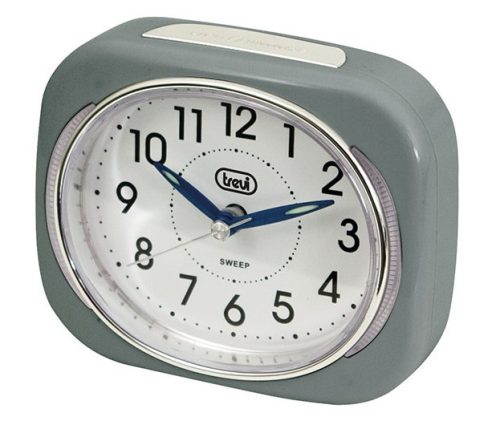 Trevi SL 3040 LED háttérvilágítású ébresztőóra , csendes SWEEP mechanika, fokozatos ébresztés, szürke színben