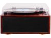 Trevi TT 1030 BT Retro stílusú prémium lemezjátszó, elegáns fa házban, hangszórókkal, Bluetooth ki és bemenettel
