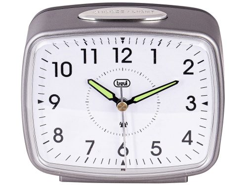 Trevi SL 3098 kvarc ébresztőóra nagy, megvilágított számlappal, erős haranghanggal és hangtalan SWEEP működéssel