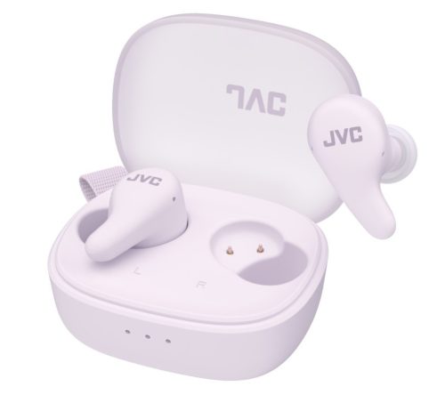 JVC HA-A23T-V True Wireless fülhallgató Zajszűrős fülhallgató a JVC legsikeresebb Gummi sorozatából, Szőlő joghurt szín