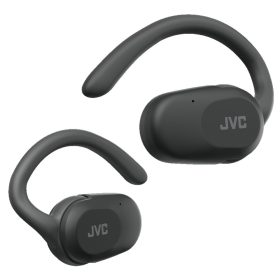   JVC HA-NP40T-B-U True Wireless Nearphones – open-ear dizájn, 26 órás üzemidő, IPX4 védelem, Fekete színű