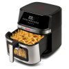 Girmi FG80 Ecofrit XXL forrólevegős sütő - 8 literes, 2 fűtőelemes (2.200 W), 10 előre beállított program, digitális kijelző.
