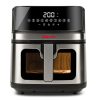 Girmi FG80 Ecofrit XXL forrólevegős sütő - 8 literes, 2 fűtőelemes (2.200 W), 10 előre beállított program, digitális kijelző.