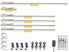 Phonocar 07309 LED Ambience Kit – teljes belső térvilágítás autóhoz, Bluetooth vezérléssel, 8 színnel, zenevezérelt fényjátékkal