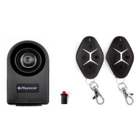   Phonocar 093021 – Univerzális motorkerékpár- és robogóriasztó, önálló szirénával és dupla motorzárral, sok extrával