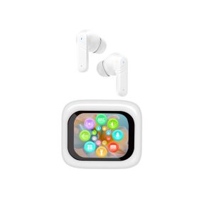   Trevi EAR 100 AID AI fordítással, érintőképernyős kijelzővel és multimédiás vezérléssel ellátott Bluetooth fülhallgató, fehér