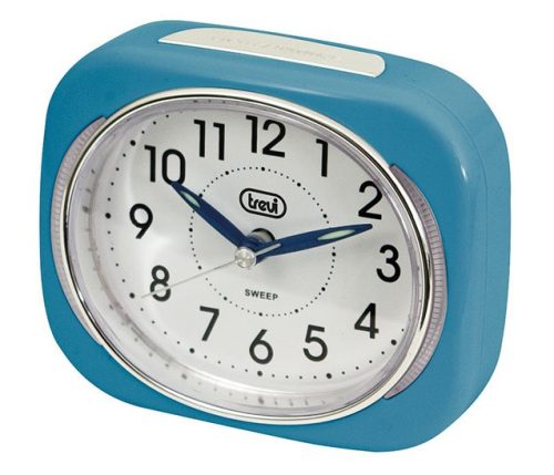 Trevi SL 3040 LED háttérvilágítású ébresztőóra , csendes SWEEP mechanika, fokozatos ébresztés, kék színben