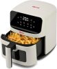 Girmi FG27 Ecofrit Lite forrólevegős sütő – 4.2 liter, 8 program, digitális kijelző, állítható hőmérséklet, Homok-bézs szín