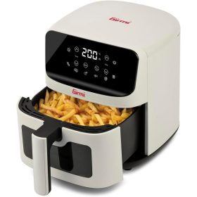   Girmi FG27 Ecofrit Lite forrólevegős sütő – 4.2 liter, 8 program, digitális kijelző, állítható hőmérséklet, Homok-bézs szín