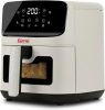 Girmi FG27 Ecofrit Lite forrólevegős sütő – 4.2 liter, 8 program, digitális kijelző, állítható hőmérséklet, Homok-bézs szín