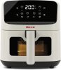 Girmi FG27 Ecofrit Lite forrólevegős sütő – 4.2 liter, 8 program, digitális kijelző, állítható hőmérséklet, Homok-bézs szín