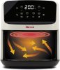 Girmi FG27 Ecofrit Lite forrólevegős sütő – 4.2 liter, 8 program, digitális kijelző, állítható hőmérséklet, Homok-bézs szín