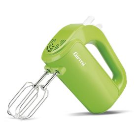   Girmi SB02 elektromos kézi mixer, 170 W teljesítmény, 5 sebességfokozat, TURBO funkció, rozsdamentes acél tartozékok, zöld