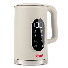   Girmi BL91 hőfokszabályzású elektromos vízforraló, digitális kijelző, melegen tartás funkció, 1.7 literes, homok-bézs szín